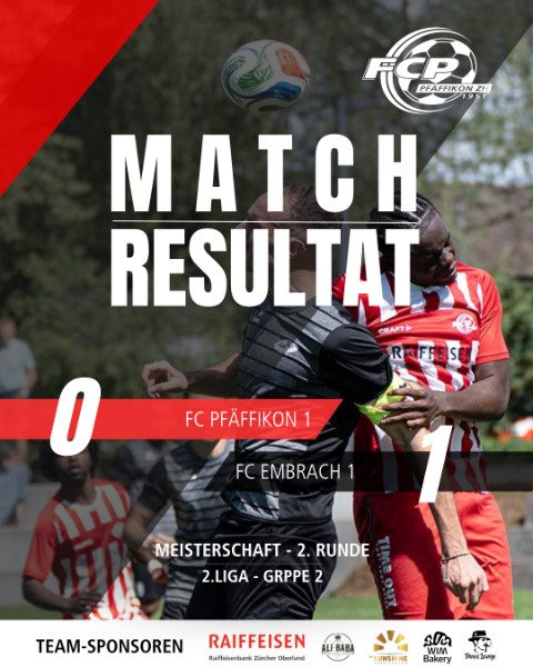 FCP 1 – Unglückliche Niederlage FCP 1 – Unglückliche Niederlage